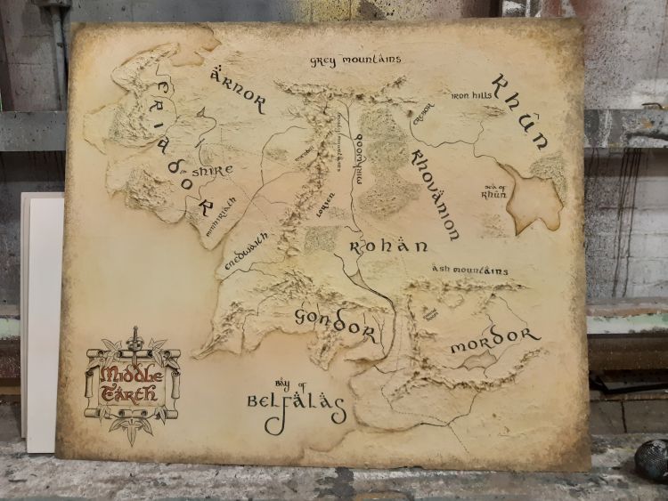 Large Lord of the Rings map design